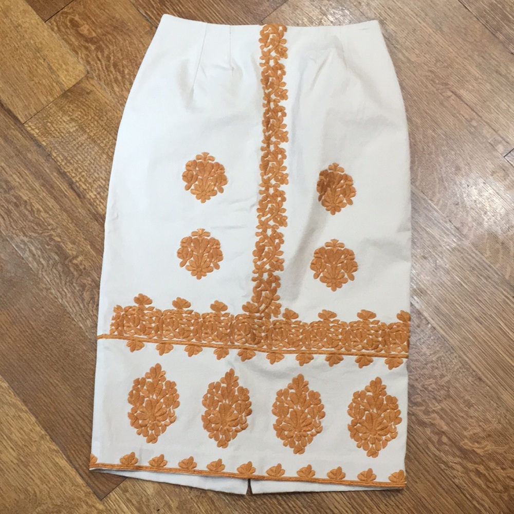 Anthropologie Embroidered Skirt size 2